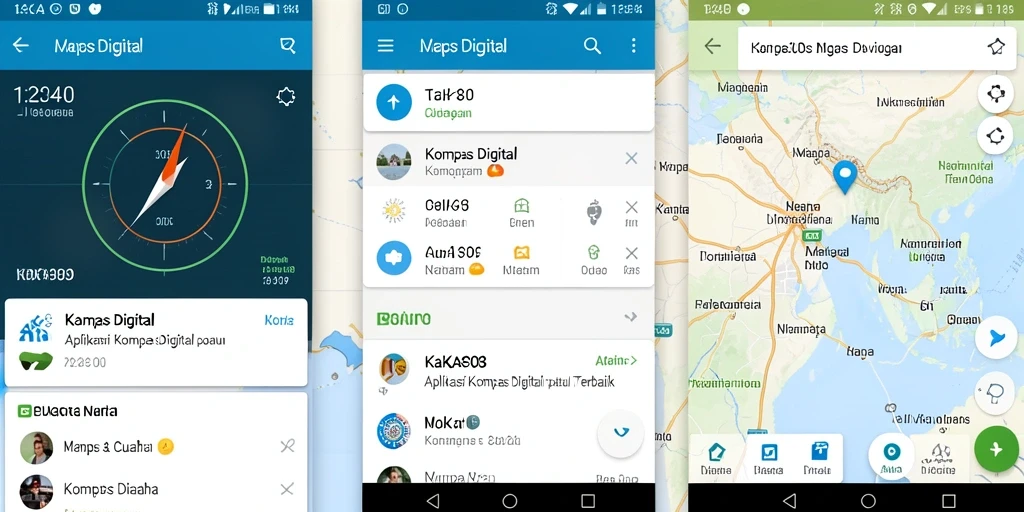 Antarmuka KAKA303 untuk navigasi kompas digital yang intuitif.