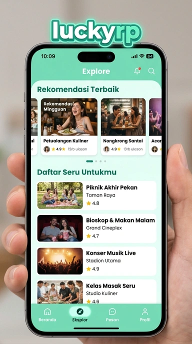 Tampilan katalog aplikasi luckyrp